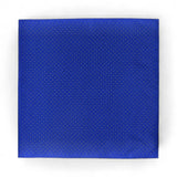 Batistă de buzunar din mătase pentru bărbați, albastru electric, model geometric – JONA
