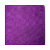 Batistă de buzunar din mătase pentru bărbați, mov cu puncte albe – JONA