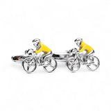 Butoni pentru bărbați, biciclist, galbeni – JONA