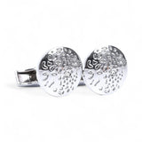 Butoni pentru bărbați, rotunzi, argintii – JONA