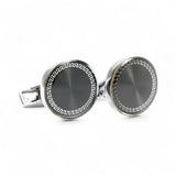 Butoni pentru bărbați cu sidef, gri metalizat – JONA