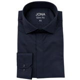 Cămașă pentru bărbați, albastru închis uni – JONA