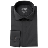 Cămașă pentru bărbați, neagră uni – JONA