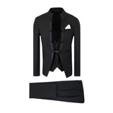 Costum Ceremonie Bărbați Elegant negru - 3 piese - JONA