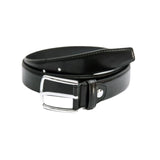 Curea din piele pentru bărbați, neagră, cu cataramă clasică – JONA