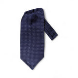 Eșarfă din mătase pentru bărbați, bleumarin cu floricele mov – JONA