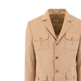 Jachetă din catifea reiată pentru bărbați, camel – JONA