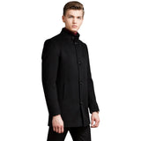 Palton pentru bărbați din amestec de lână, negru – JONA