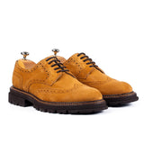 Pantofi Bărbați Brogue Piele Naturală Galben-Muștar - JONA