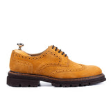 Pantofi Bărbați Brogue Piele Naturală Galben-Muștar - JONA