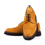 Pantofi Bărbați Brogue Piele Naturală Galben-Muștar - JONA
