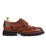 Pantofi Bărbați brogue piele naturală maro eleganți - JONA
