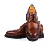 Pantofi Bărbați brogue piele naturală maro eleganți - JONA