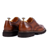 Pantofi Bărbați brogue piele naturală maro eleganți - JONA