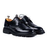 Pantofi eleganți bărbați, negru, aspect lucios - JONA