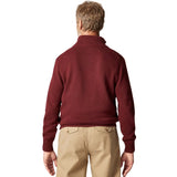 Pulover pentru bărbați cu guler înalt și fermoar, bordo – JONA