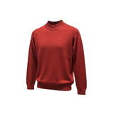Pulover pentru bărbați cu guler mediu, roșu-cărămiziu – JONA