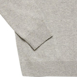 Pulover pentru bărbați cu guler scurt și fermoar, gri deschis – JONA