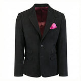 Sacou din catifea elegant pentru bărbați, negru – JONA