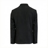 Sacou din catifea elegant pentru bărbați, negru – JONA