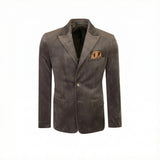 Sacou din catifea reiată pentru bărbați, gri – JONA