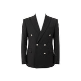 Sacou modern cu dublu nasturi pentru bărbați, negru – JONA