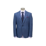 Sacou slim fit pentru bărbați, albastru-bleumarin – JONA